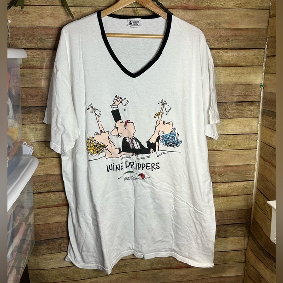 VINTAGE Emerson Street “Wine Drippers” Pajama Dress Size OS - Picture 1 of 5